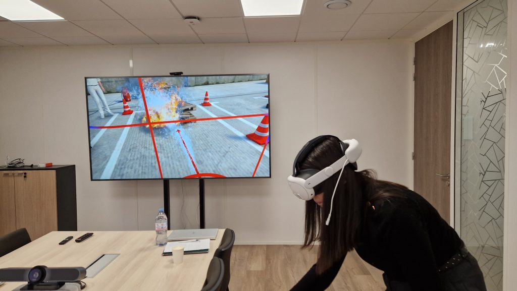 réalité virtuel manipulation extincteur